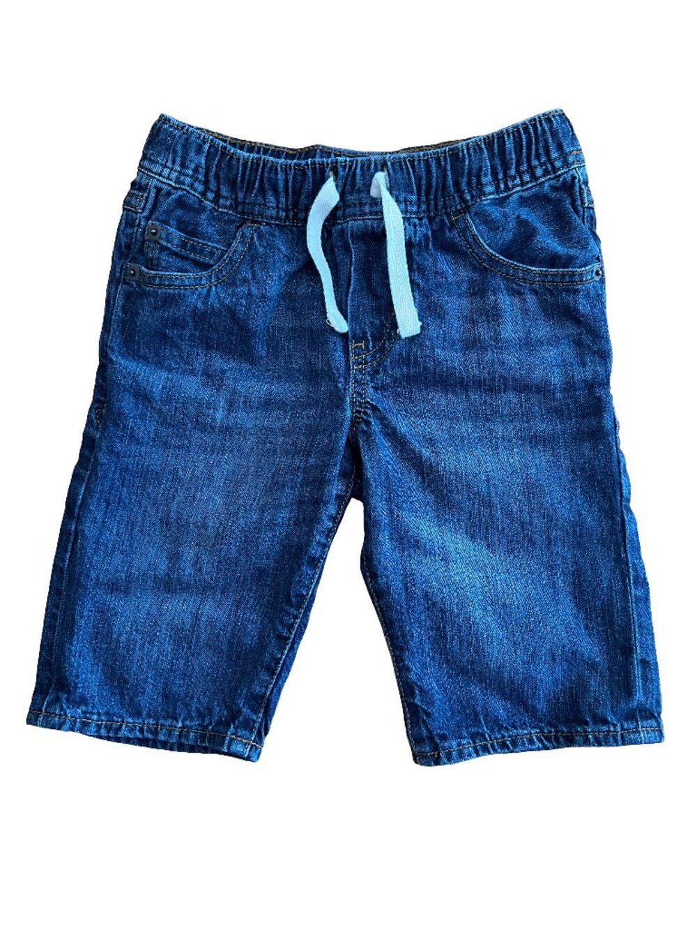 Gap Boys Denim 100% Cotton Tie Waist Jean Shorts Size S 6-7